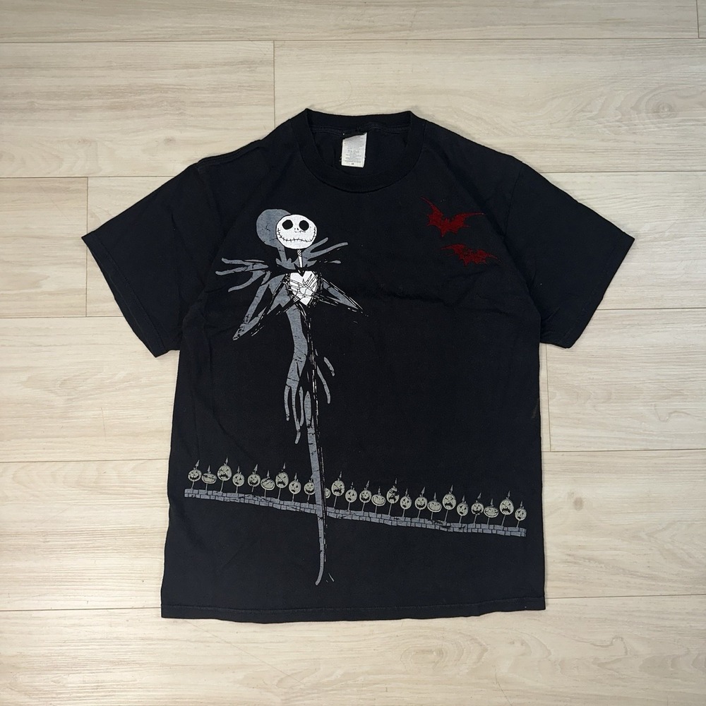 Vintage The Nightmare Before Christmas Shirt Size M Tim Burton Halloween 90s